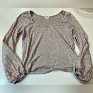 Pink long sleeve top size medium